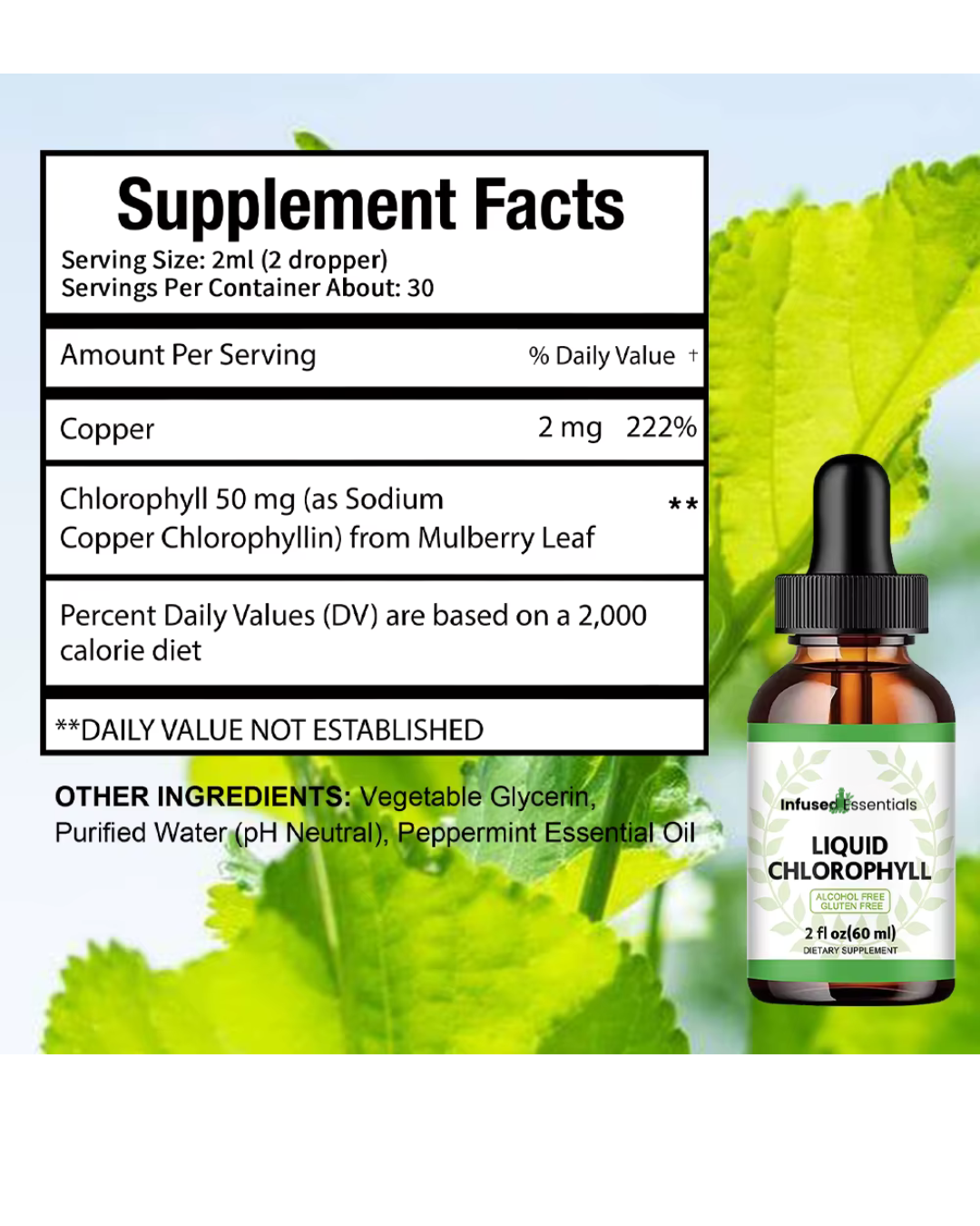Infused Essentials Liquid Chlorophyll Drops